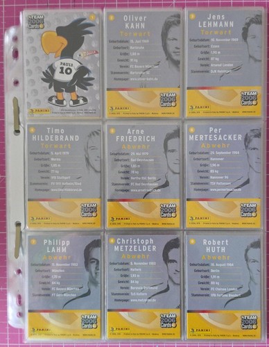 Fußball team 2006 cards - team,